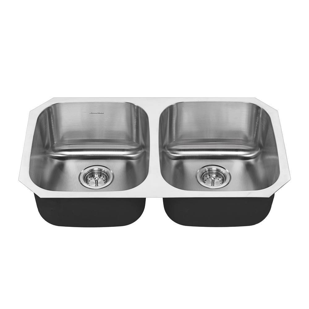 The Water ClosetAmerican Standard CanadaPortsmouth 32 x 18-Inch Stainless Steel Undermount Double Bowl Kitchen Sink