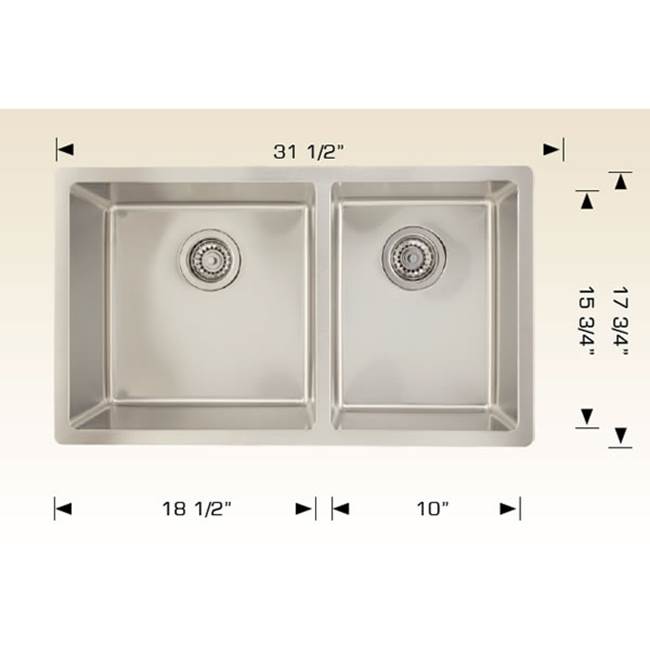 Bosco Undermount Kitchen Sinks item SKU 207119