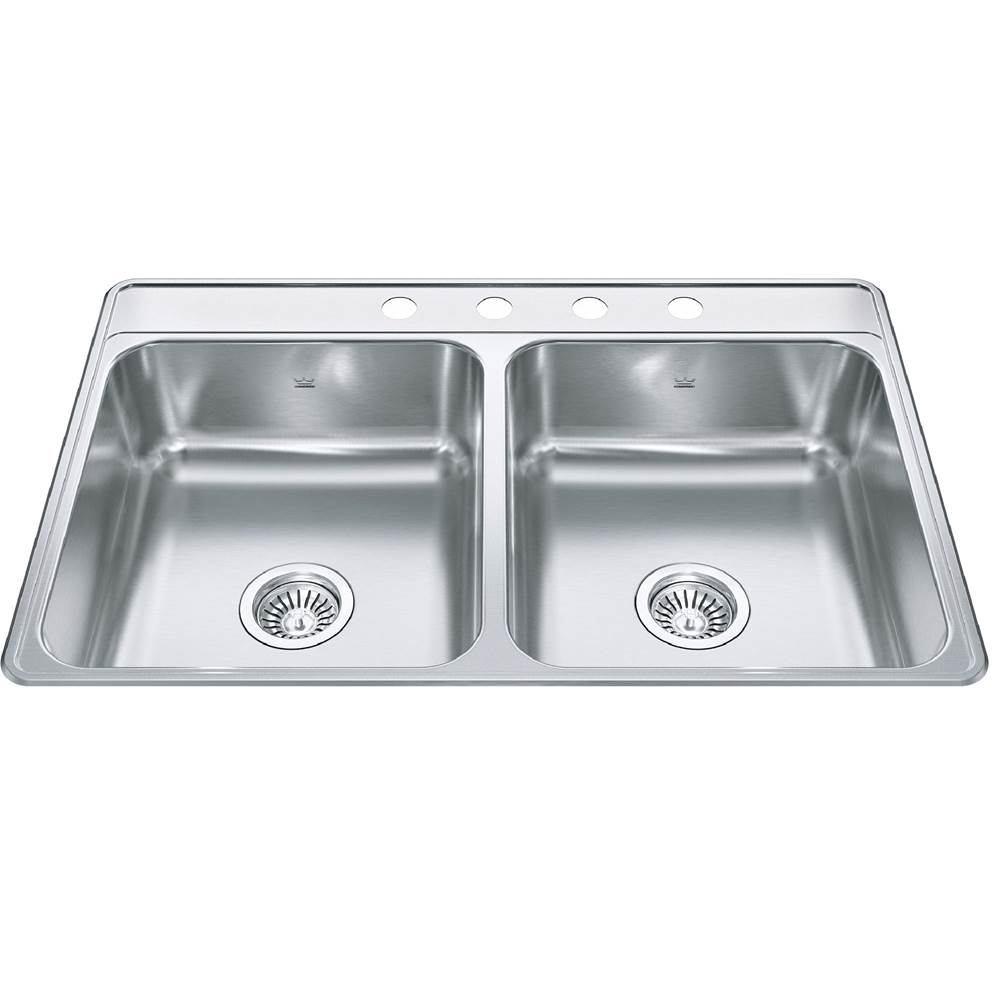 Kindred Canada Drop In Kitchen Sinks item CDLA3322-7-4