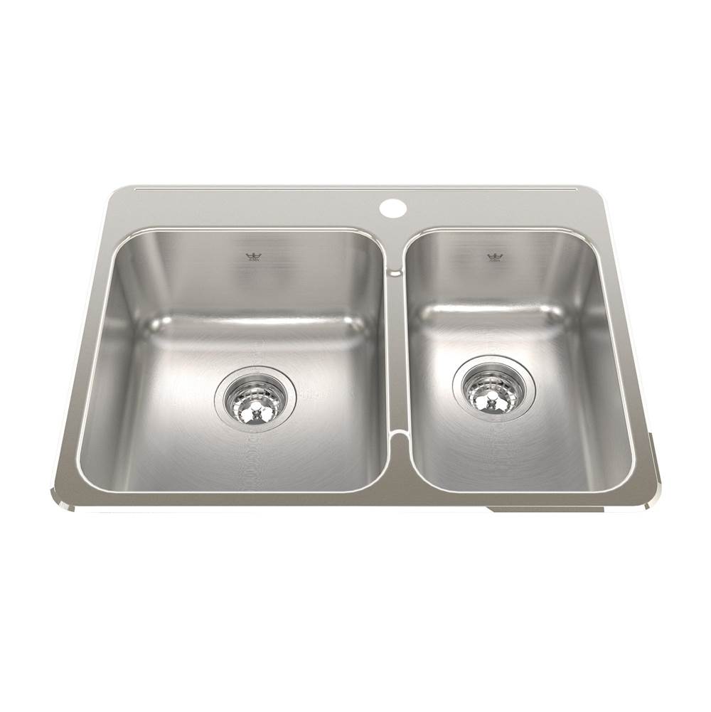 Kindred Canada Drop In Kitchen Sinks item QCLA2027R/8/1