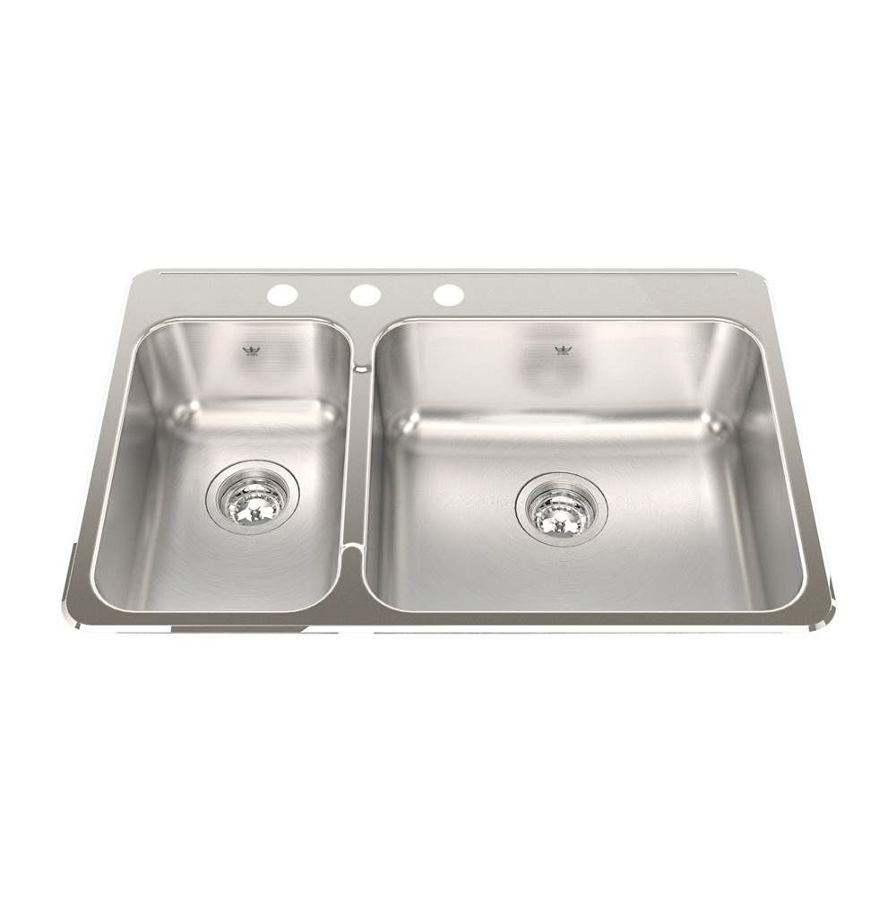 Kindred Canada Drop In Kitchen Sinks item QCLA2031L/8/3