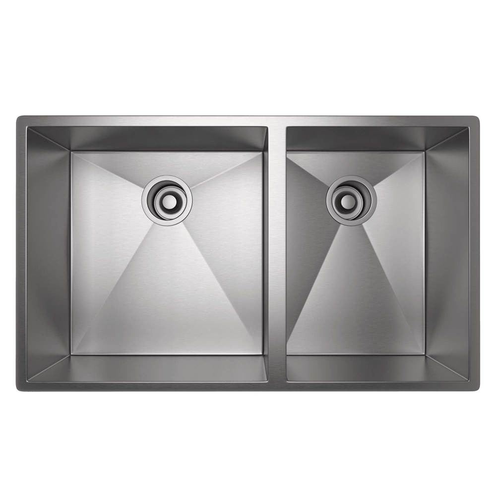The Water ClosetRohl CanadaForze™ 31'' Double Bowl Stainless Steel Kitchen Sink