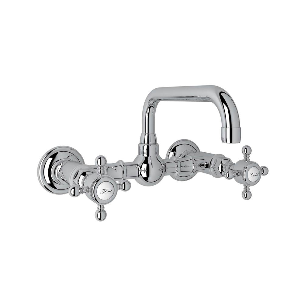 The Water ClosetRohl CanadaAcqui® Wall Mount Bridge Lavatory Faucet With U-Spout